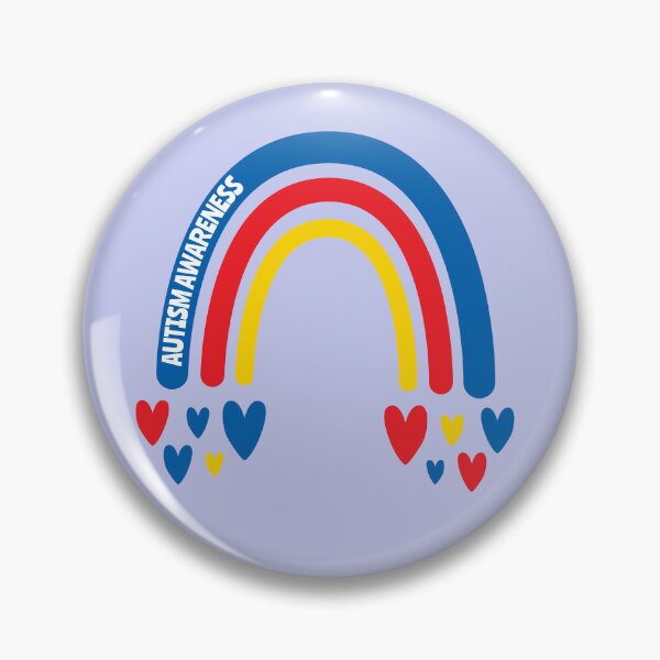 Item preview, Autism Awareness Rainbow with hearts designed and sold by Teamtsunami6.