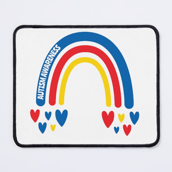 Item preview, Autism Awareness Rainbow with hearts designed and sold by Teamtsunami6.