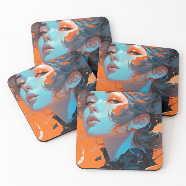 Item preview, Feather Girl Portrait Painting designed and sold by ultra-cool.