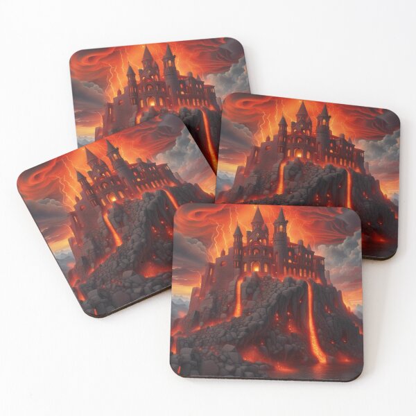 Item preview, Lava Castle - Landscape Art  designed and sold by dosedai.