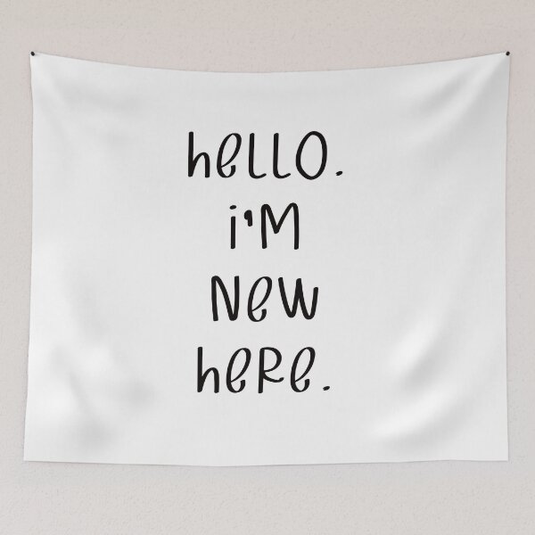 Item preview, Baby- new here. designed and sold by Adasha Knight.