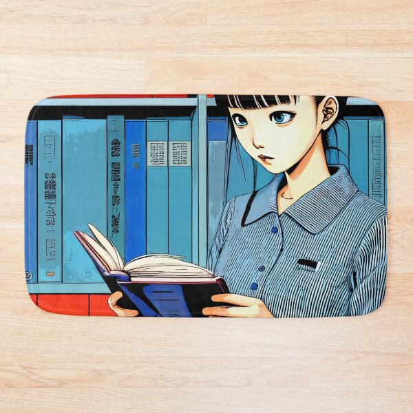 Item preview, Book Aesthetic - Cute Woman Reading a Book in the Bibrary - Pop Art designed and sold by ZenReiArt.