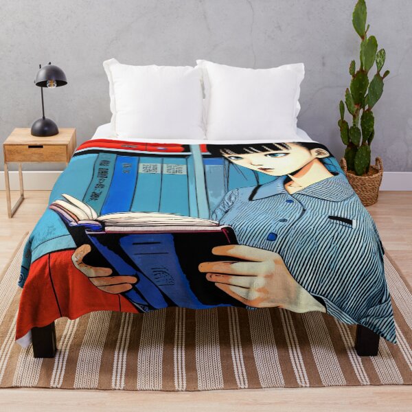 Item preview, Book Aesthetic - Cute Woman Reading a Book in the Bibrary - Pop Art designed and sold by SpartanDStore.
