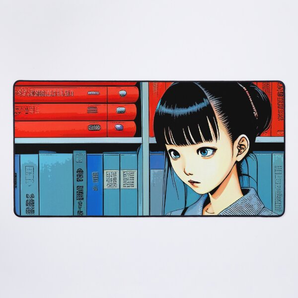 Item preview, Book Aesthetic - Cute Woman Reading a Book in the Bibrary - Pop Art designed and sold by SpartanDStore.
