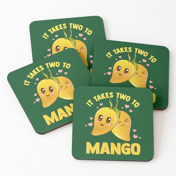 Item preview, It Takes Two To Mango Funny Fruit Tango Pun designed and sold by JacobDibis.