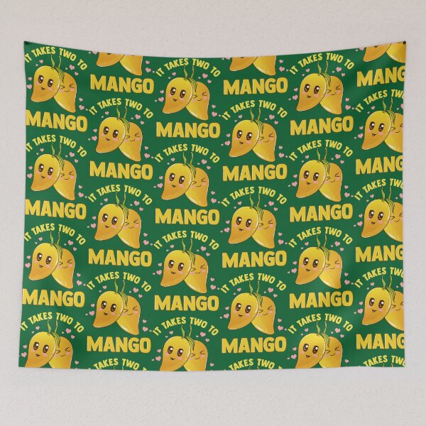 Item preview, It Takes Two To Mango Funny Fruit Tango Pun designed and sold by JacobDibis.