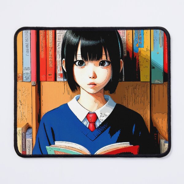 Item preview, Book Aesthetic - Cute girl looking at you while reading - Pop Art designed and sold by SpartanDStore.