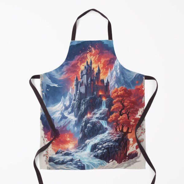 Item preview, Cinematic Fire and Ice Castle - Landscape Art designed and sold by dosedai.