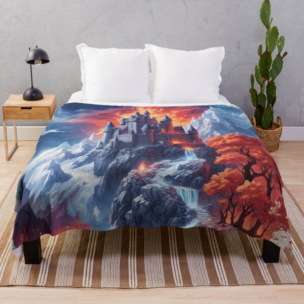 Item preview, Cinematic Fire and Ice Castle - Landscape Art designed and sold by dosedai.