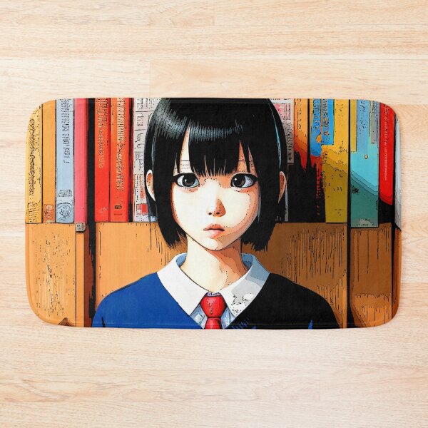 Item preview, Book Aesthetic - Cute girl looking at you while reading - Pop Art designed and sold by ZenReiArt.