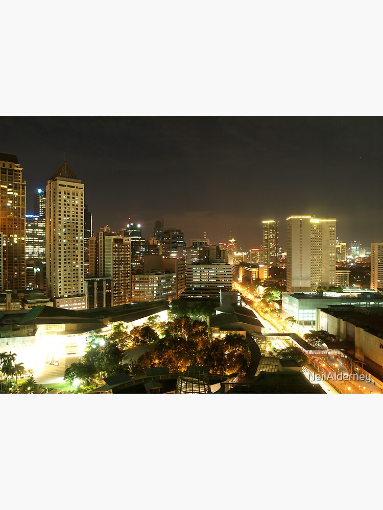 Makati City (Manila) at Night by NeilAlderney