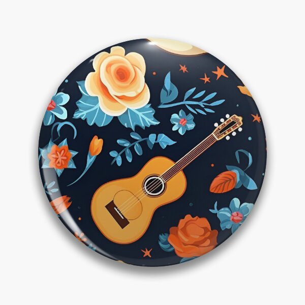 Item preview, Midnight Blues and Yellows Print designed and sold by CM-LifeDesigns.
