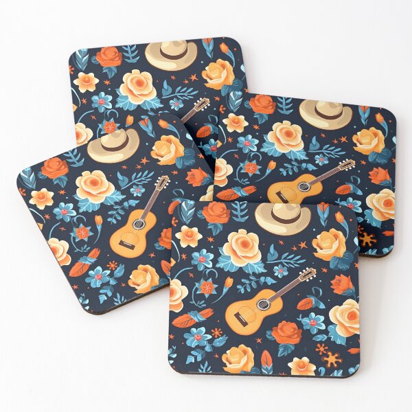 Item preview, Midnight Blues and Yellows Print designed and sold by CM-LifeDesigns.