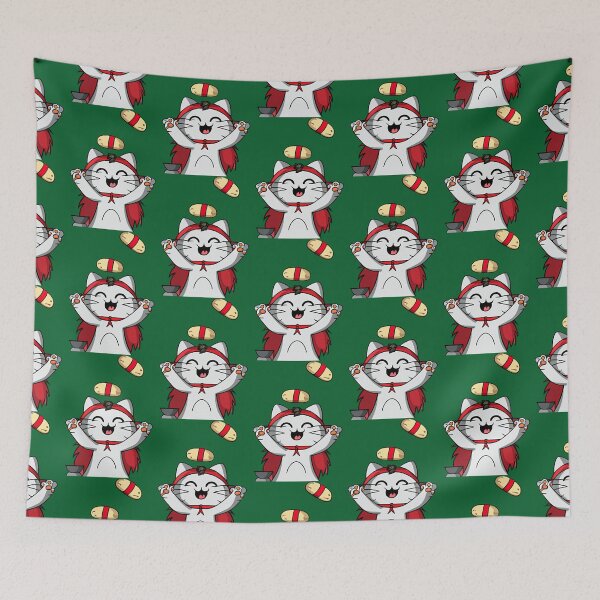 Item preview, sushi juggler cat,kawaii designed and sold by JacobDibis.