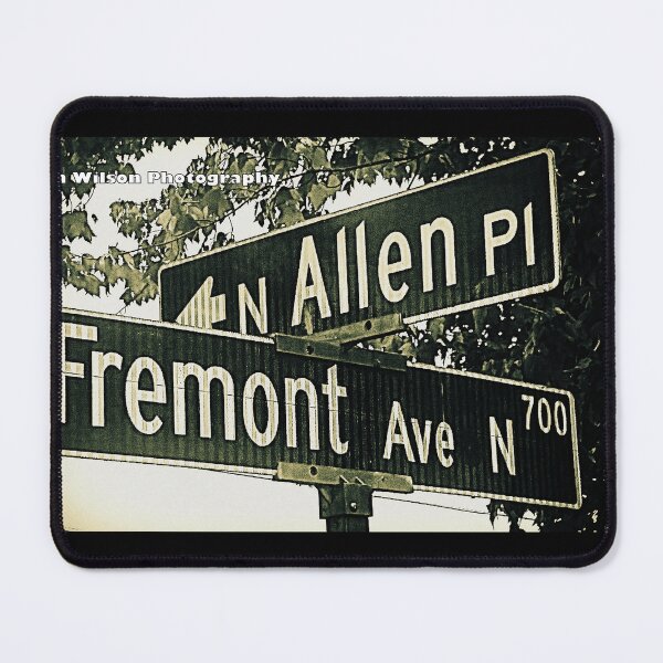 Item preview, North Allen Place & Fremont Avenue North, Seattle, Washington designed and sold by The Street Sign Store.