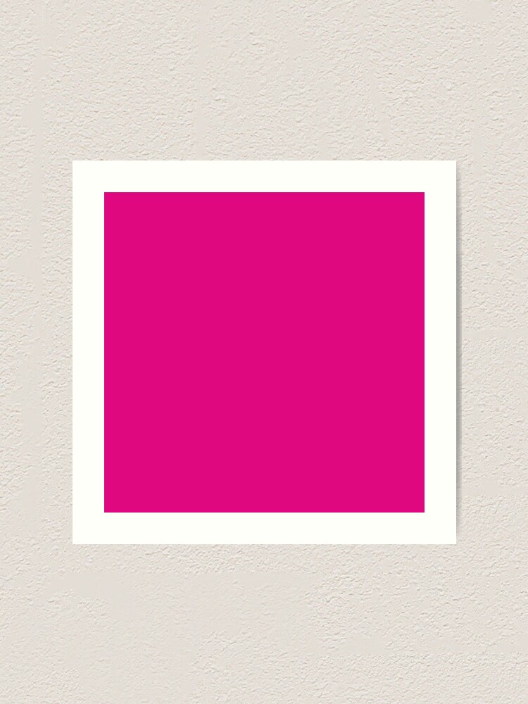 Hot Pink Color Art Print