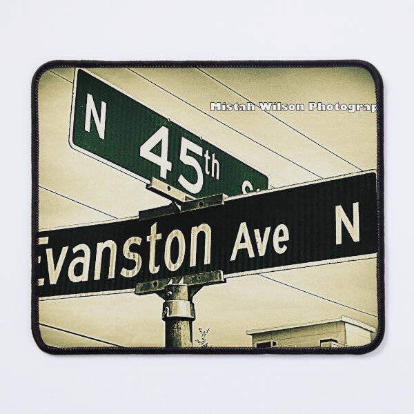 Item preview, North 45th Street & Evanston Avenue North, Seattle, Washington designed and sold by The Street Sign Store.