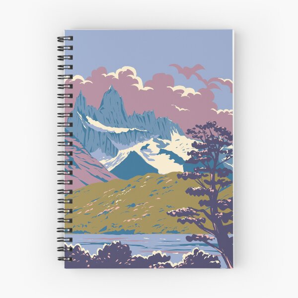 Item preview, Monte Fitz Roy with Viedma Lake in Patagonia Argentina WPA Art Deco Poster  designed and sold by patrimonio.