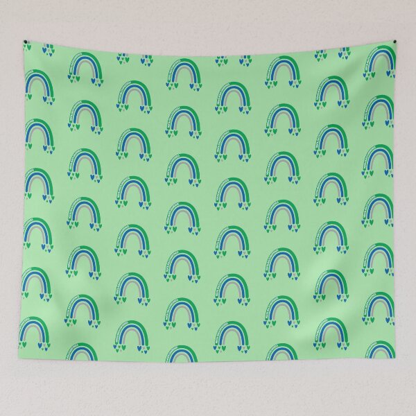 Item preview, Mental Health Awareness Rainbow with hearts designed and sold by Teamtsunami6.