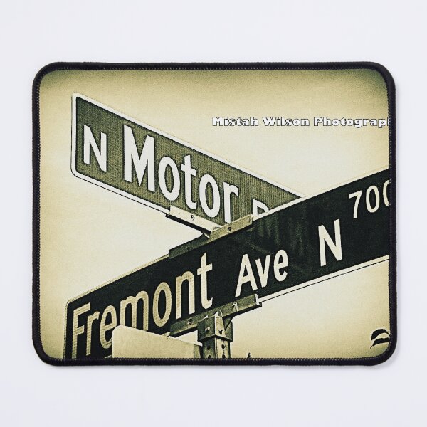 Item preview, North Motor Place & Fremont Avenue North, Seattle, Washington designed and sold by The Street Sign Store.
