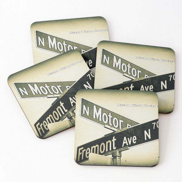 Item preview, North Motor Place & Fremont Avenue North, Seattle, Washington designed and sold by The Street Sign Store.