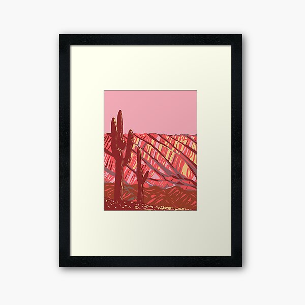 Item preview, Serrania de Hornocal part of Quebrada de Humahuaca Argentina WPA Art Deco Poster  designed and sold by patrimonio.
