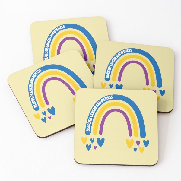 Item preview, Bladder Cancer Awareness Rainbow with hearts designed and sold by Teamtsunami6.
