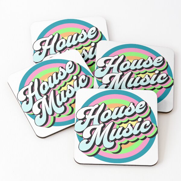 Item preview, HOUSE MUSIC  - Drop Shadow Target (lime/pink/blue)  designed and sold by Discothreadz.