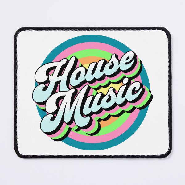Item preview, HOUSE MUSIC - Drop Shadow Target (lime/pink/blue) designed and sold by Discothreadz.