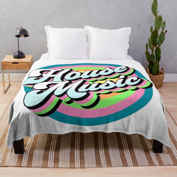Item preview, HOUSE MUSIC  - Drop Shadow Target (lime/pink/blue)  designed and sold by Discothreadz.