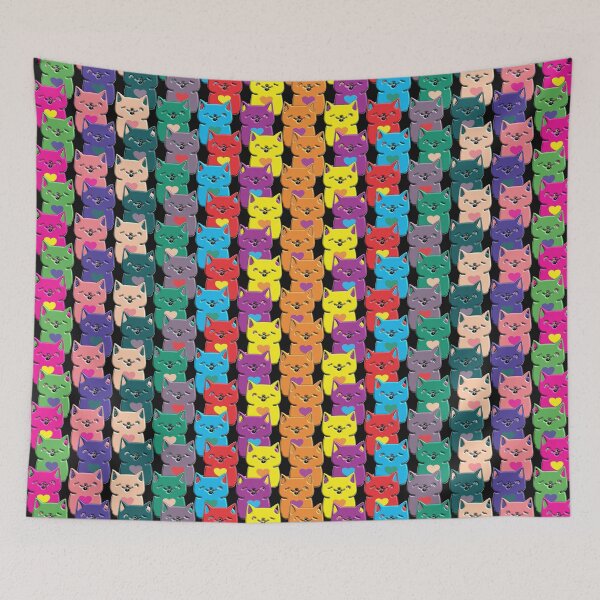 Item preview, Happy Kitty Japanese Style Cat Print designed and sold by mamahellfire31.