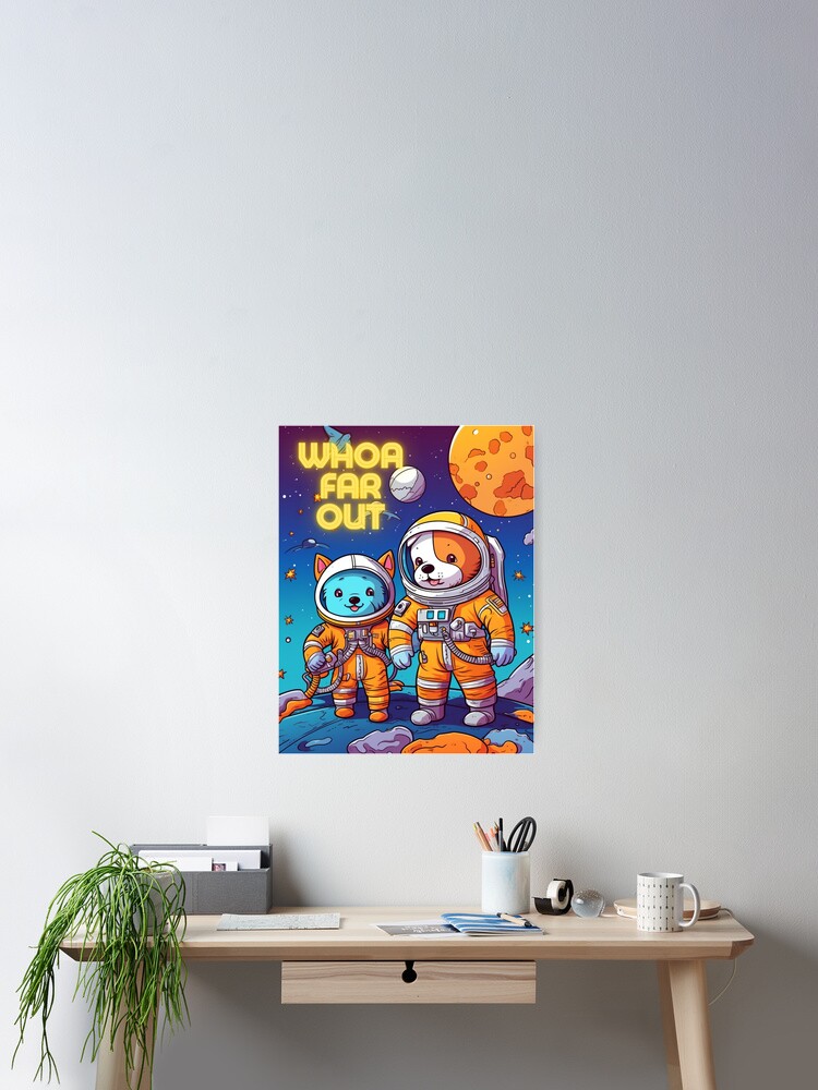 Thumbnail 2 of 3, Poster, Whoa Far Out designed and sold by RJPSDesign.
