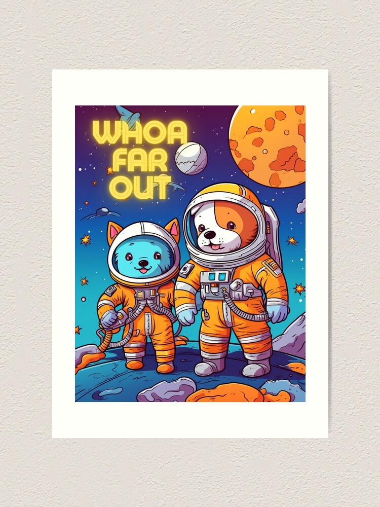 Thumbnail 1 of 3, Art Print, Whoa Far Out designed and sold by RJPSDesign.