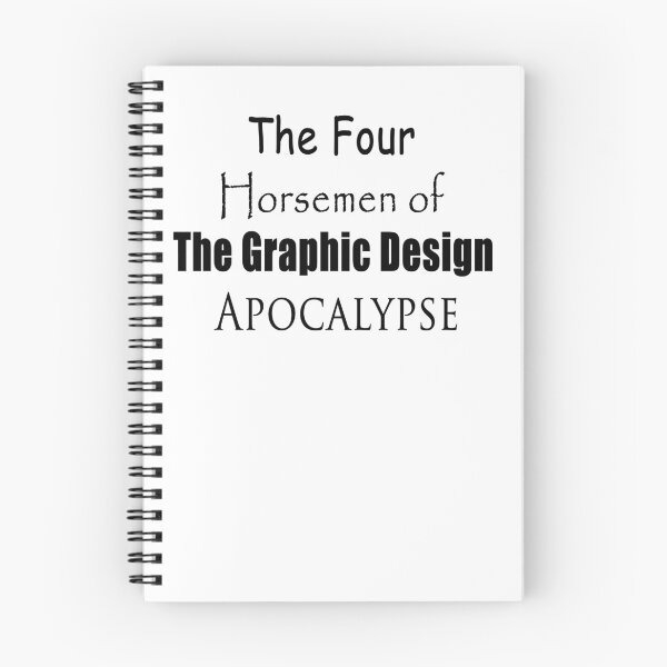 Item preview, Four Horsemen of The Graphic Design Apocalypse designed and sold by camero555.