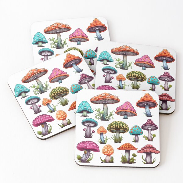 Item preview, Colorful Mushroom Set designed and sold by setofeights.