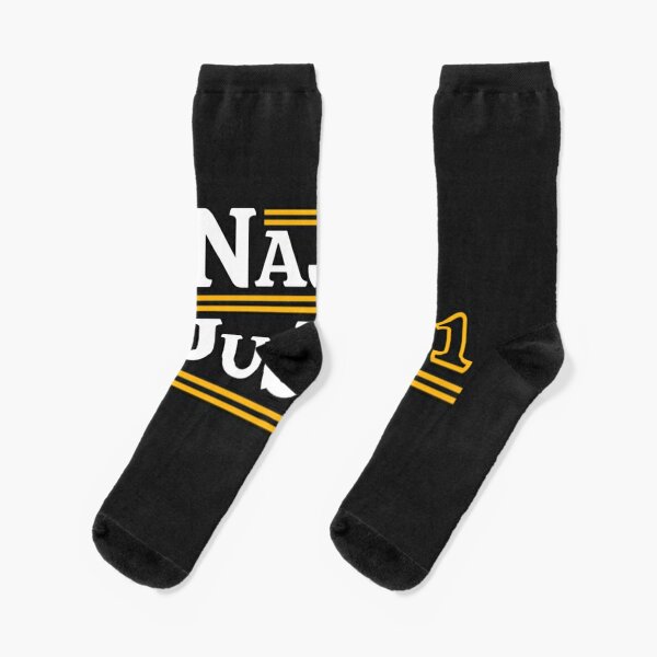 JuJu Smith-Schuster Pittsburgh Steelers White Crew Sock