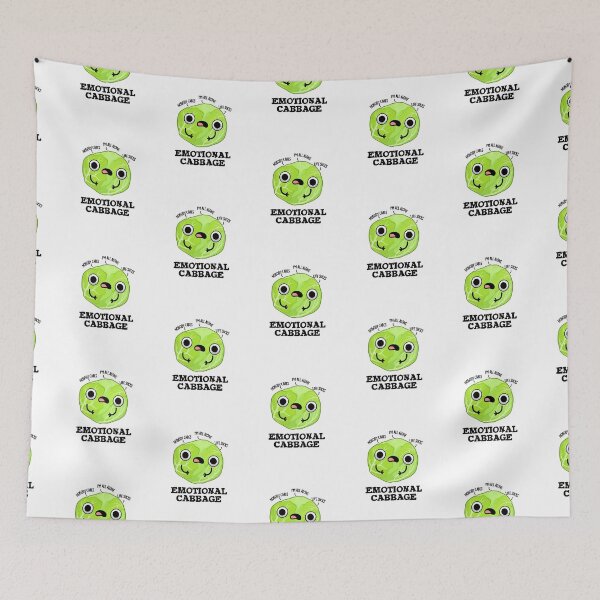 Item preview, Emotional Cabbage Funny Veggie Puns  designed and sold by punnybone.