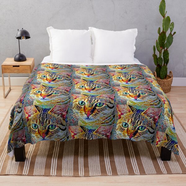 Item preview, Cat Mosaic Colorful 06 designed and sold by myrbpix.