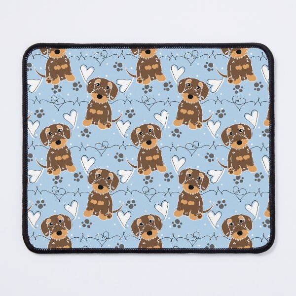 Item preview, LOVE Chocolate Tan Wire Haired Dachshund Sausage Dog designed and sold by Lulupainting.