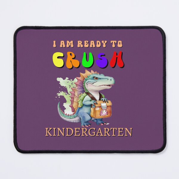 Item preview, Rady to crush kindergarten back to school dinosaur designed and sold by LoveYaToo.