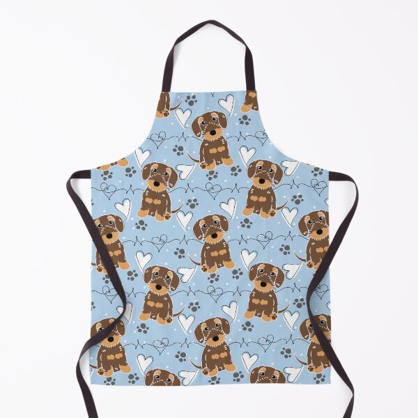 Item preview, LOVE Chocolate Tan Wire Haired Dachshund Sausage Dog designed and sold by Lulupainting.
