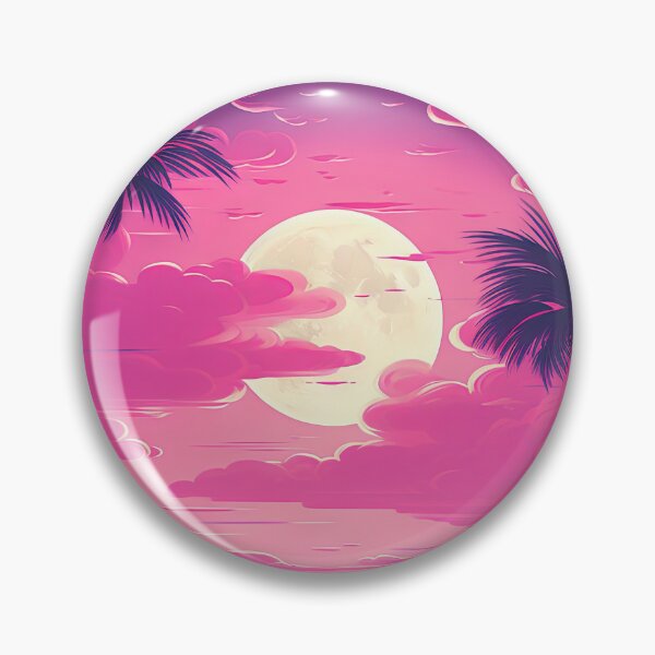 Item preview, Sunset Palms: A Vaporwave Serenade in Tropical Vibes designed and sold by Mullet Monkey.