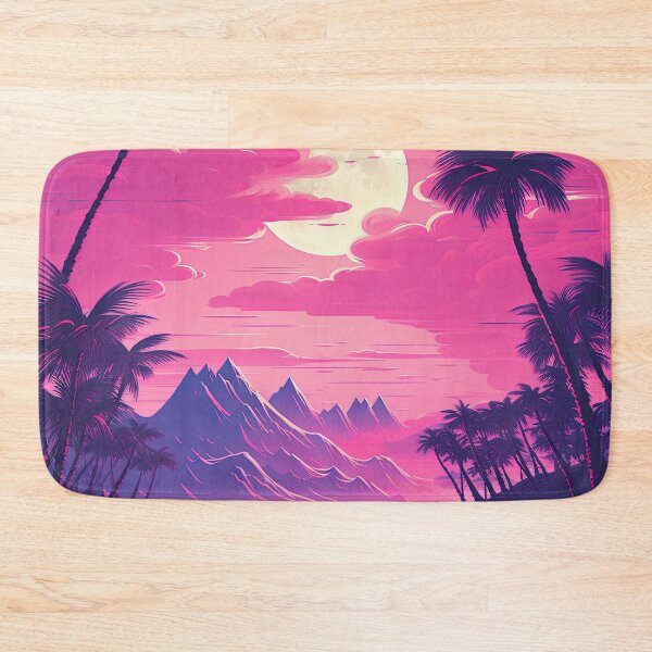 Item preview, Sunset Palms: A Vaporwave Serenade in Tropical Vibes designed and sold by Mullet Monkey.