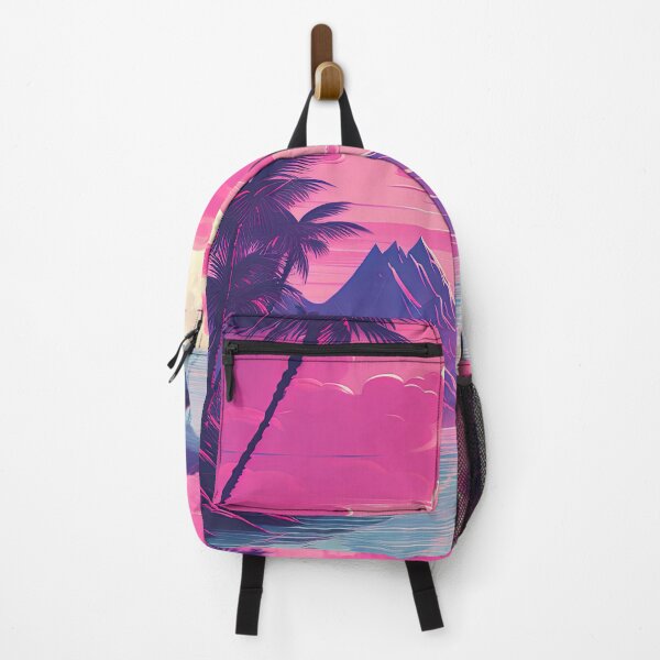 Item preview, Sunset Palms: A Vaporwave Serenade in Tropical Vibes designed and sold by Mullet Monkey.