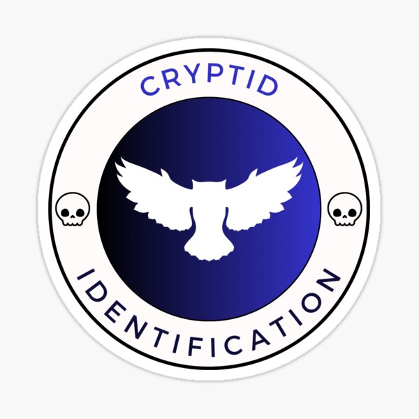 Cryptid Idendification Merit Badge Sticker