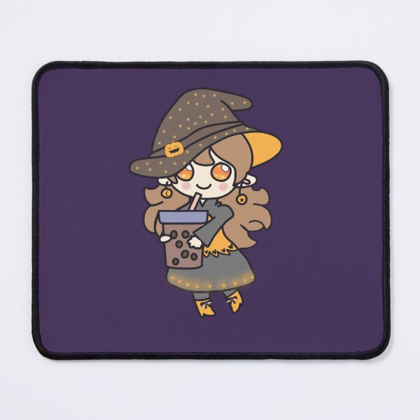 Item preview, Cute little witch with bubble tea designed and sold by flyingfoxarts.
