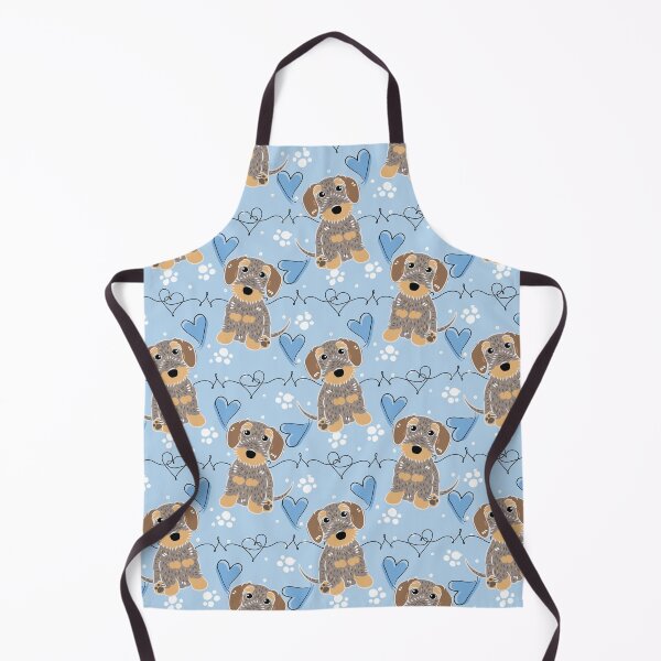 Item preview, LOVE Wild boar Wire Haired Dachshund Sausage Dog designed and sold by Lulupainting.