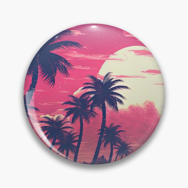 Item preview, Luminous Landscape: Palm Trees and Neon Echoes designed and sold by Mullet Monkey.