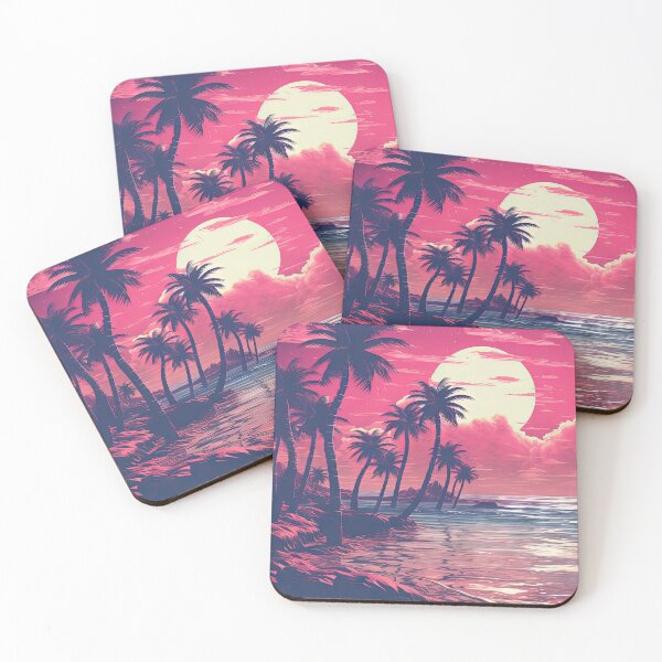 Item preview, Luminous Landscape: Palm Trees and Neon Echoes designed and sold by Mullet Monkey.