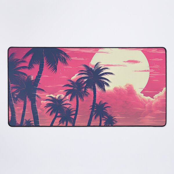 Item preview, Luminous Landscape: Palm Trees and Neon Echoes designed and sold by Mullet Monkey.